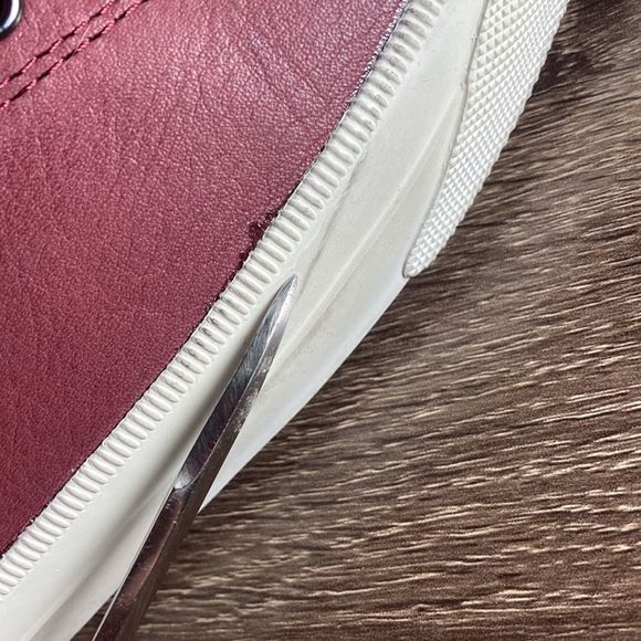 Mens P.F. Flyers (Posturized Foundation)Burgundy low top rigid wedge size 11 - Picture 13 of 16